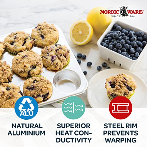 12 Cavity Muffin Pan with High-Domed Lid L526465