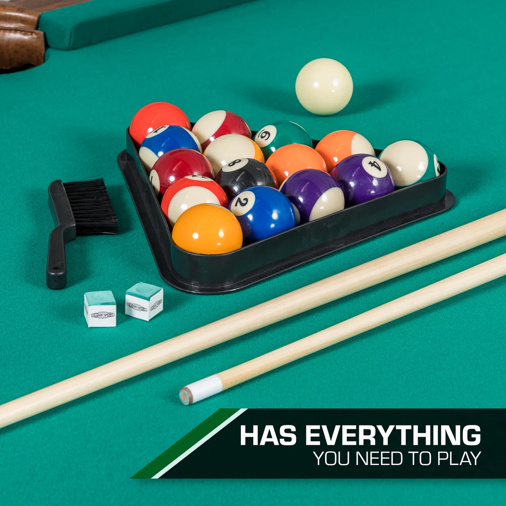 87" Billiard Pool Table in Green A99819