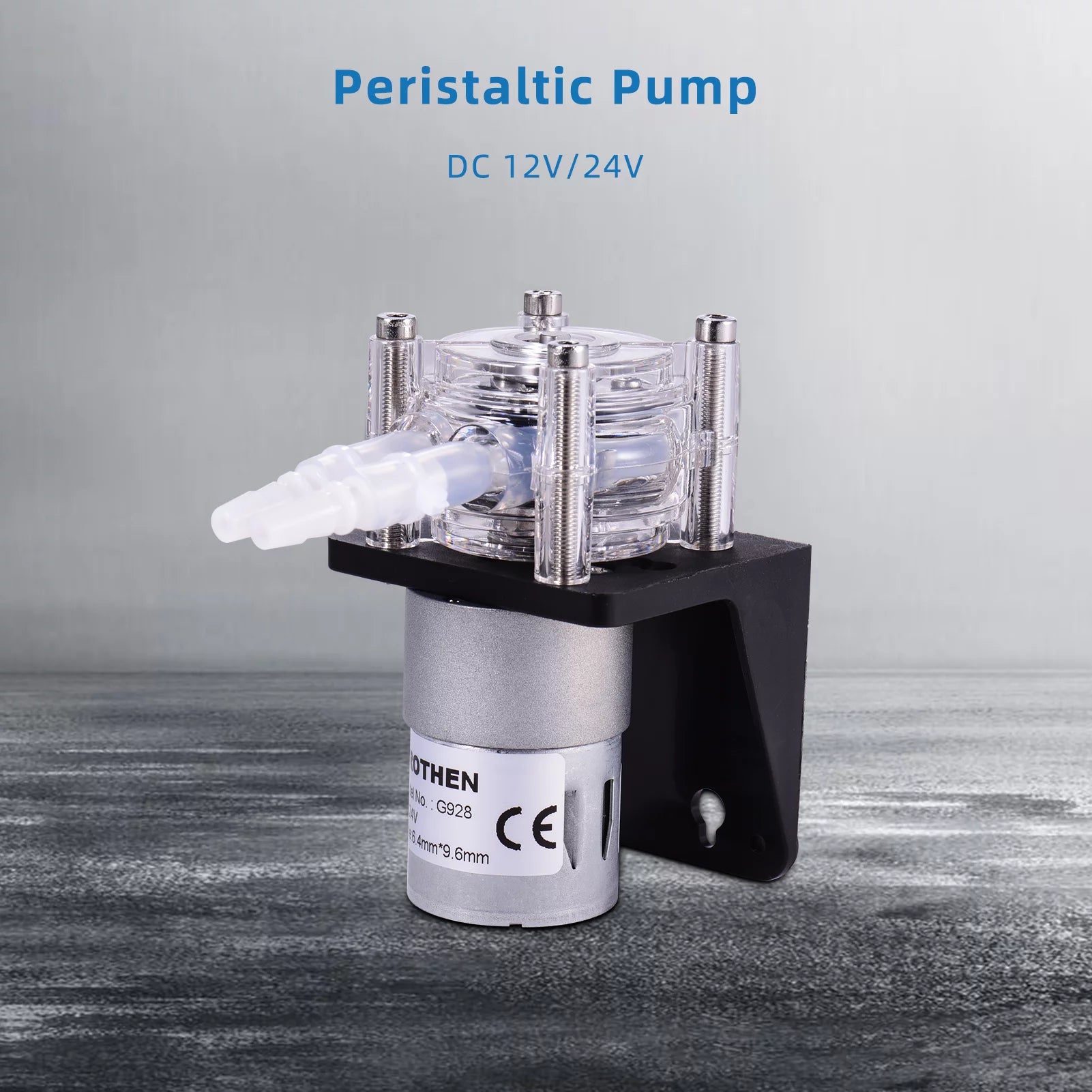 Dosing Pump 12V Peristaltic with Silicone Tubing for Aquarium Lab V73062