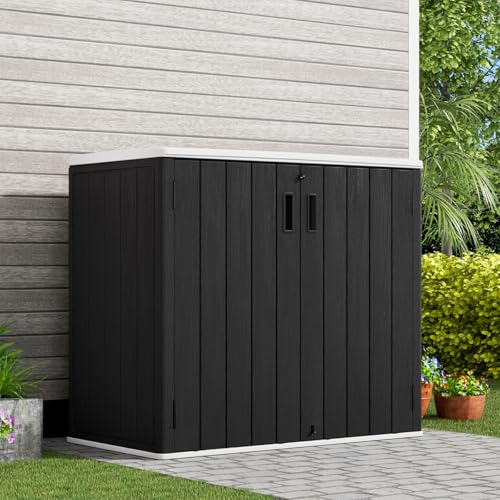 Outdoor Vertical Storage Shed, 57 Cu.ft, Waterproof, Lockable, Brown G868262