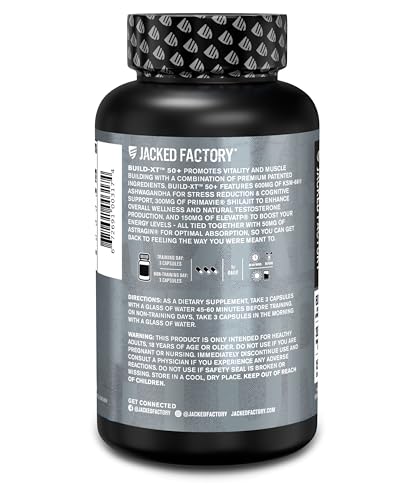 Daily Muscle Builder Supplement for Strength & Growth - 60 Veggie Pills U9496
