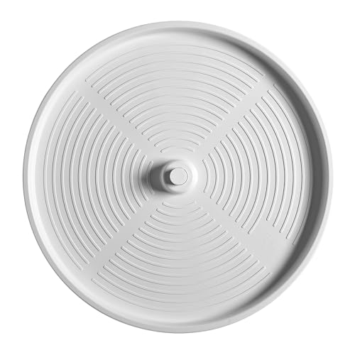 24" Dual Tier Lazy Susan Organizer for Upper Corner Wall Cabinets, White Y292334