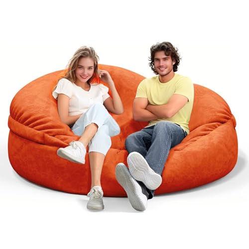 Bean Bag Chair for Adults 3FT, Soft Removable Cover, Light Gray X3039