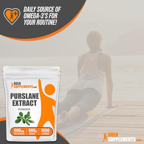 Purslane Extract Powder, Gluten Free, 500mg per Serving, 1kg E621