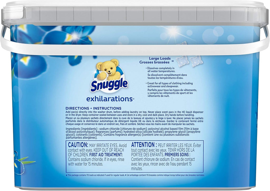 In-Wash Laundry Scent Pacs, Blue Iris & Ocean Breeze, 115 Count M727169
