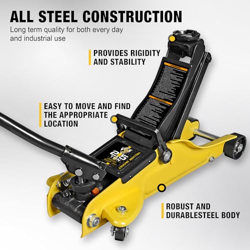 2.5 Ton Trolley Jack with Carrying Case Hydraulic Low Profile Floor Jack for Cars C877326