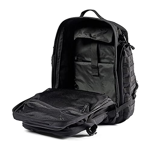 Military Molle Backpack, 55 Liter, Multiple Compartments, Black H7113