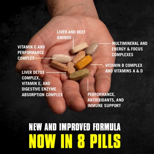 All-in-One Daily Multivitamin Supplement Pack with Zinc, Vitamins C, B, D, and Amino Acids R87661