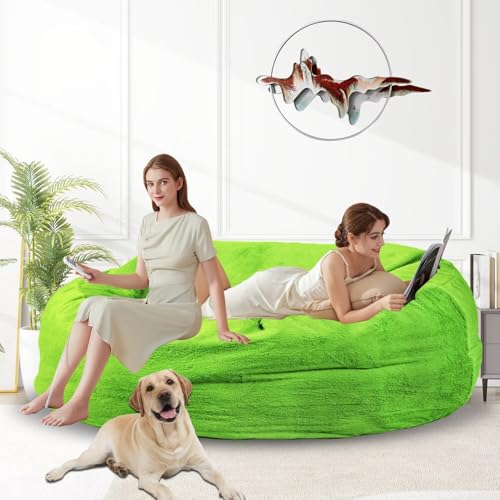 Bean Bag Chair for Adults 3FT, Soft Removable Cover, Light Gray X3039