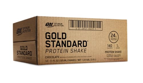 Protein Shake, 24g Protein, Chocolate, 11 Fl Oz, 12 Count N68150
