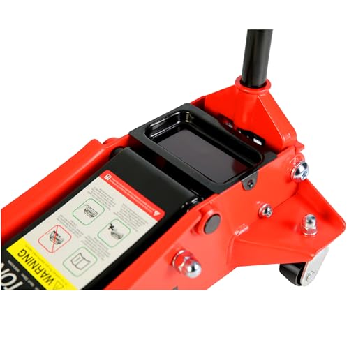 Heavy Duty Hydraulic Floor Jack, Low Profile Steel Racing Jack, 2 Ton Capacity, Blue H1350
