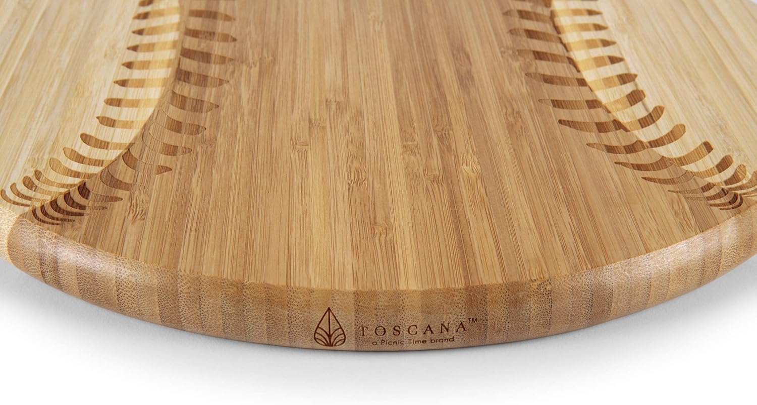 Baseball Cheese Board, Novelty Charcuterie Serving Platter, Bamboo F12030