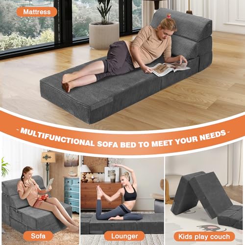 Folding Sofa Bed Convertible Sleeper Chair with Back Support I89003