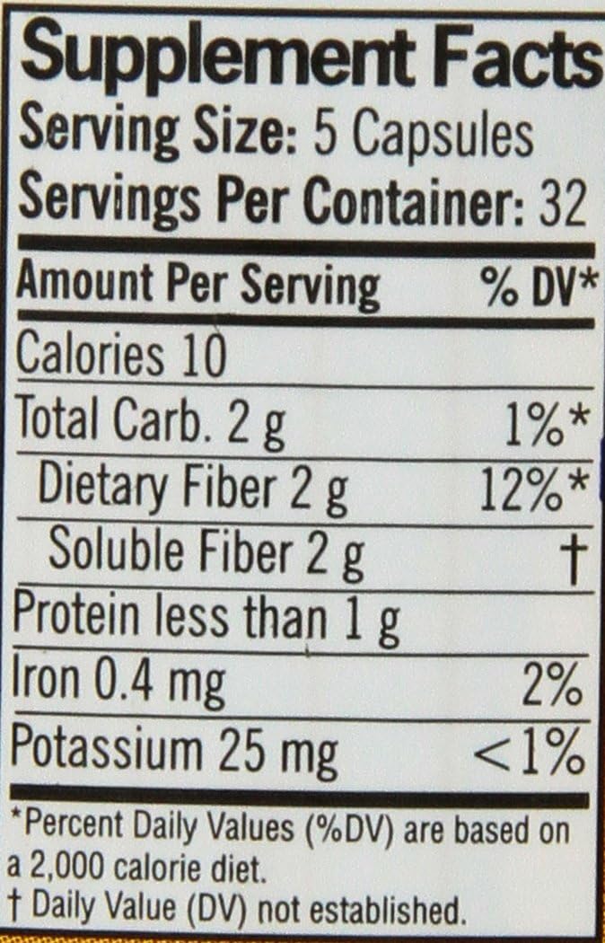 Fiber Supplement Capsules, 160 Count K9824