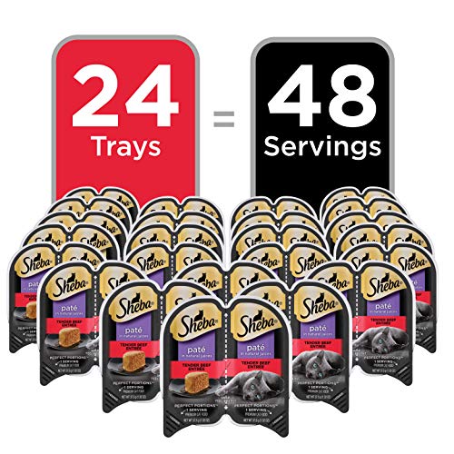Wet Cat Food Trays, Whitefish and Tuna Entrée, 24 Count O519718