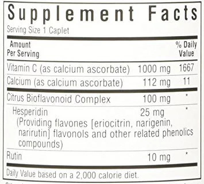 Buffered Vitamin C 1000 mg Caplets Q61296