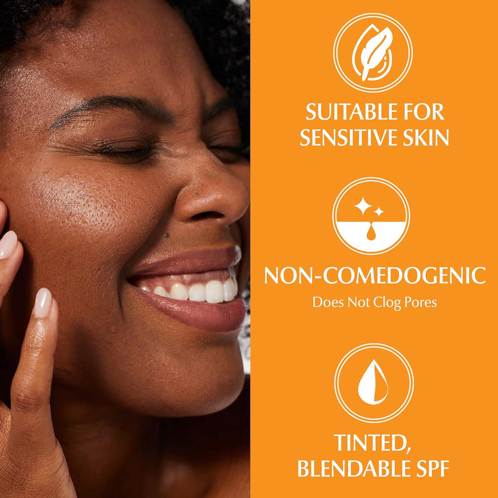 Tinted Mineral Face Sunscreen Lotion SPF 35 for Sensitive Skin E6160
