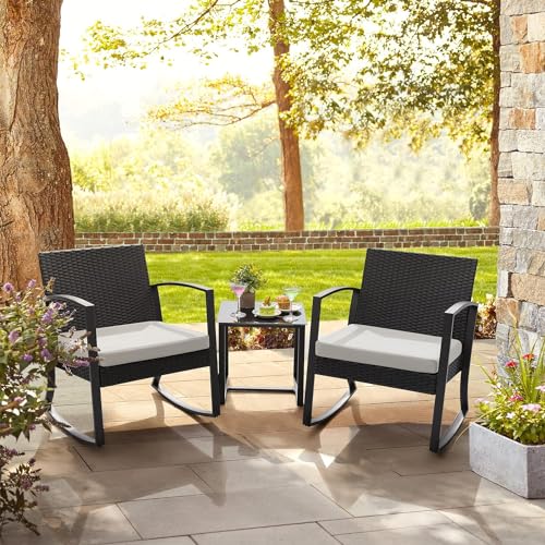 Outdoor Bistro Set 3 Piece with Cushions and Table C662