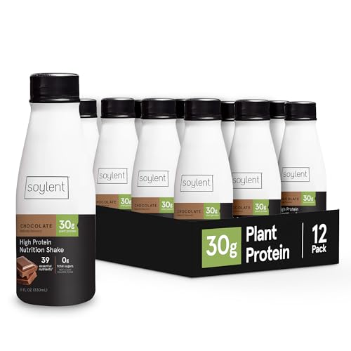 Complete Protein Shake, Chocolate, 30g Protein, Vegan, Dairy Free, 11oz (12 Pack) Q8795