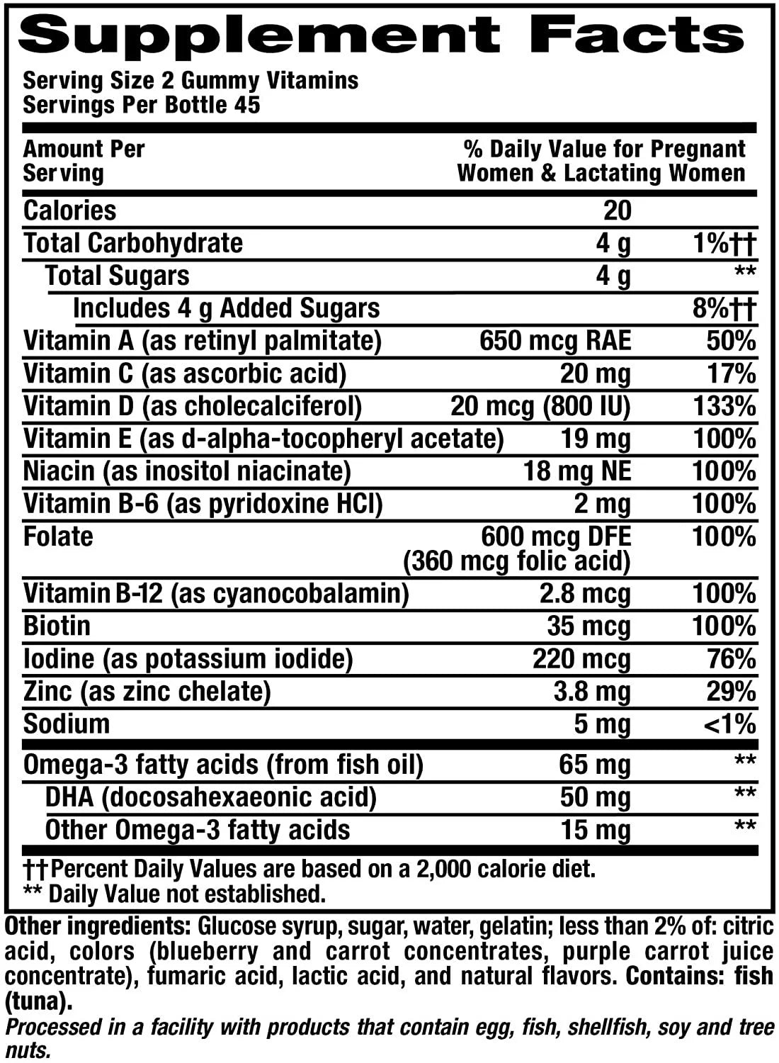 Prenatal Gummy Chews, 90 Count (Pack of 3) N91805