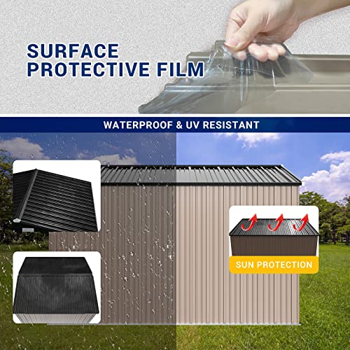 Outdoor Storage Shed 6 x 6 FT Resin Garden Shed with Lockable Door U891