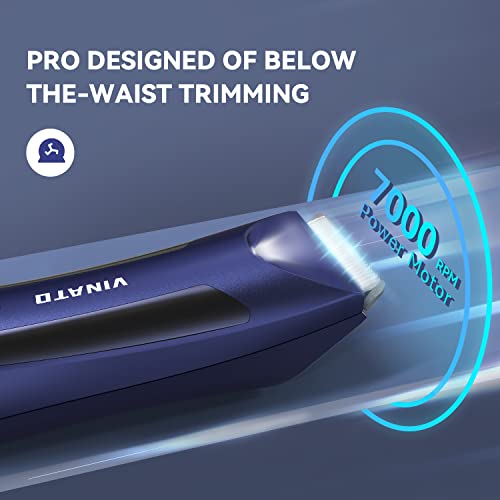 Waterproof Electric Body Hair Trimmer for Men, USB Rechargeable V334817