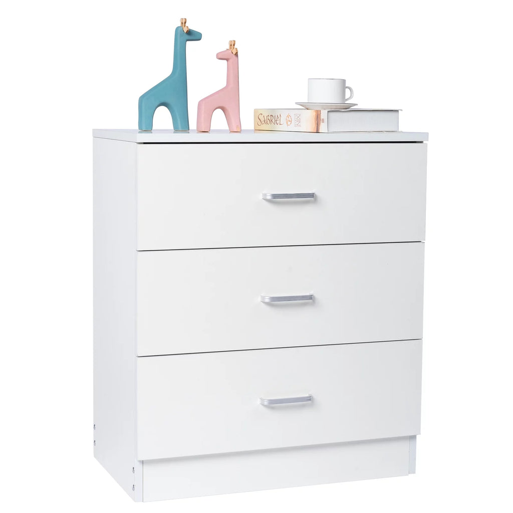 Modern Dresser Cabinet, 3-Drawer Wooden Storage for Bedroom A762