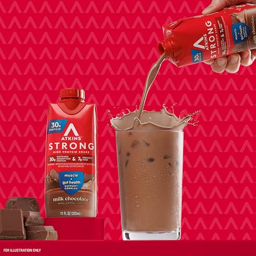 High Protein Shake, Milk Chocolate, 30g Protein, Low Carb, 12 Count Q549982