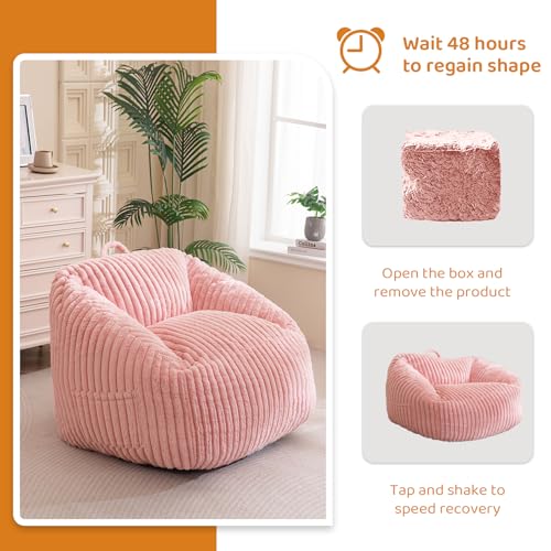Giant Bean Bag Chair for Adults and Kids, Floor Sofa, Grey D679