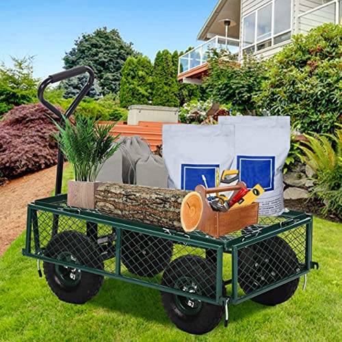 Garden Utility Wagon 400lb Capacity with Steel Frame and 10in Tires T103