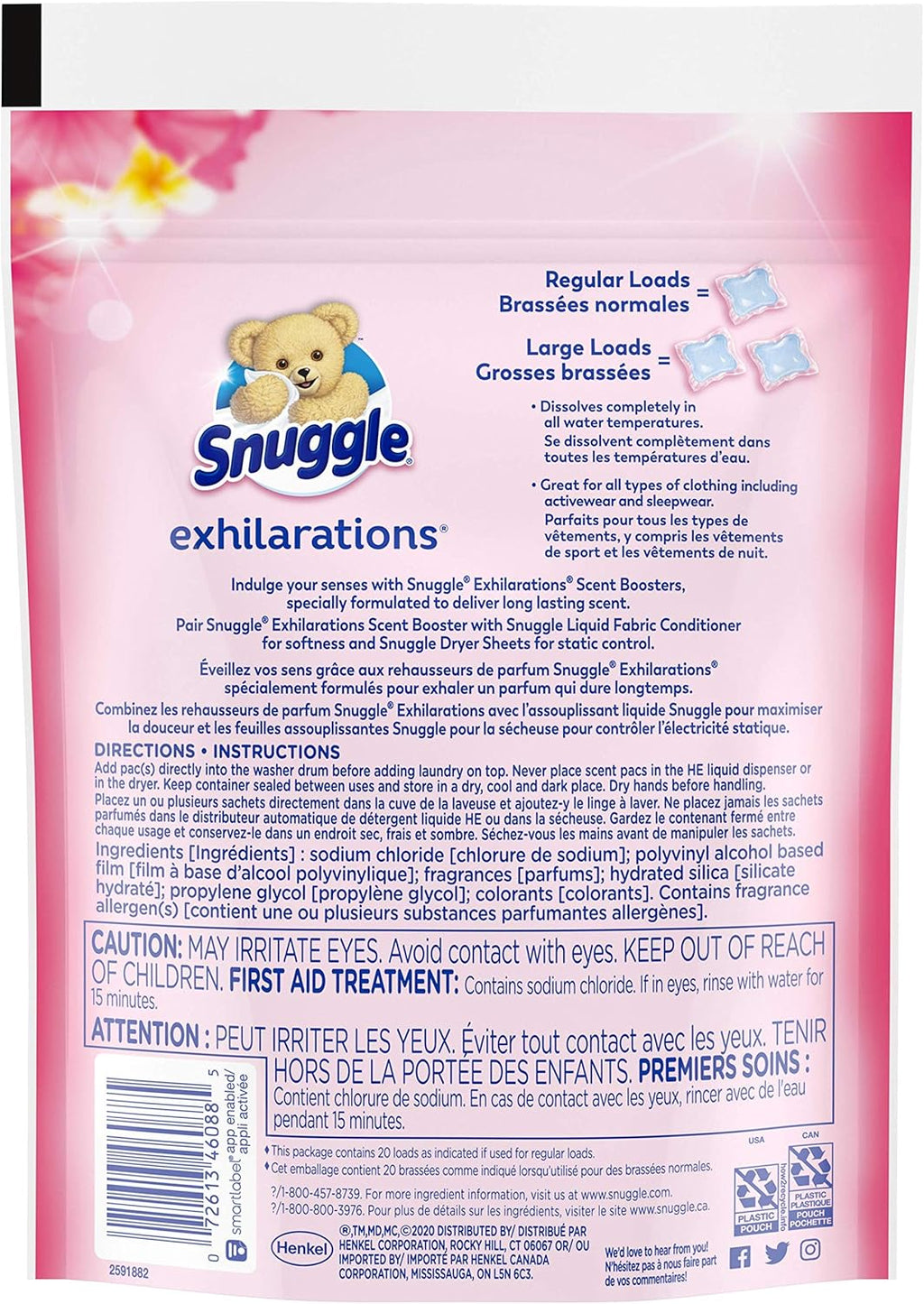 Island Hibiscus and Rainflower Laundry Scent Booster Pacs, 20 Count L7864