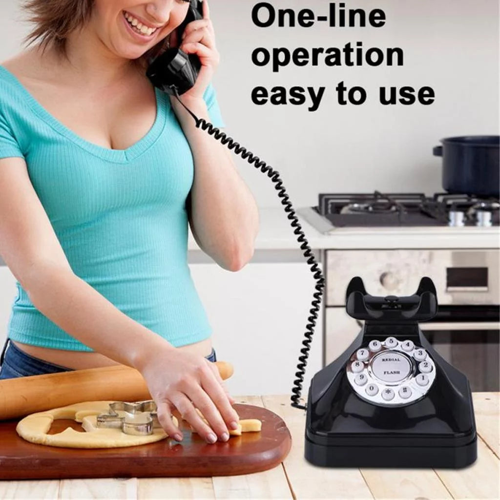 Corded Desk Phone with Button Dialing F725