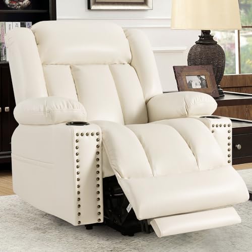 Power Lift Recliner Chair for Elderly with Heat and Massage, Adjustable Positions, Dark Brown P618617