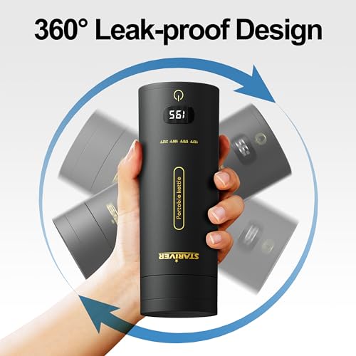 Portable Electric Kettle, Mini Hot Water Boiler with 4 Temperature Keep-Warm Q740943