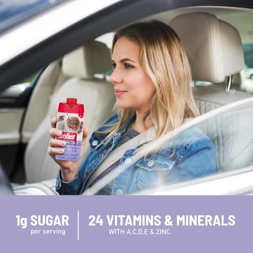 Protein Shake, Chocolate, 20g Protein, Meal Replacement, 12 Count B226310