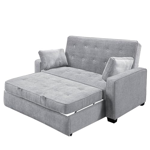 Convertible Sleeper Sofa, Queen Size, Navy Q5867