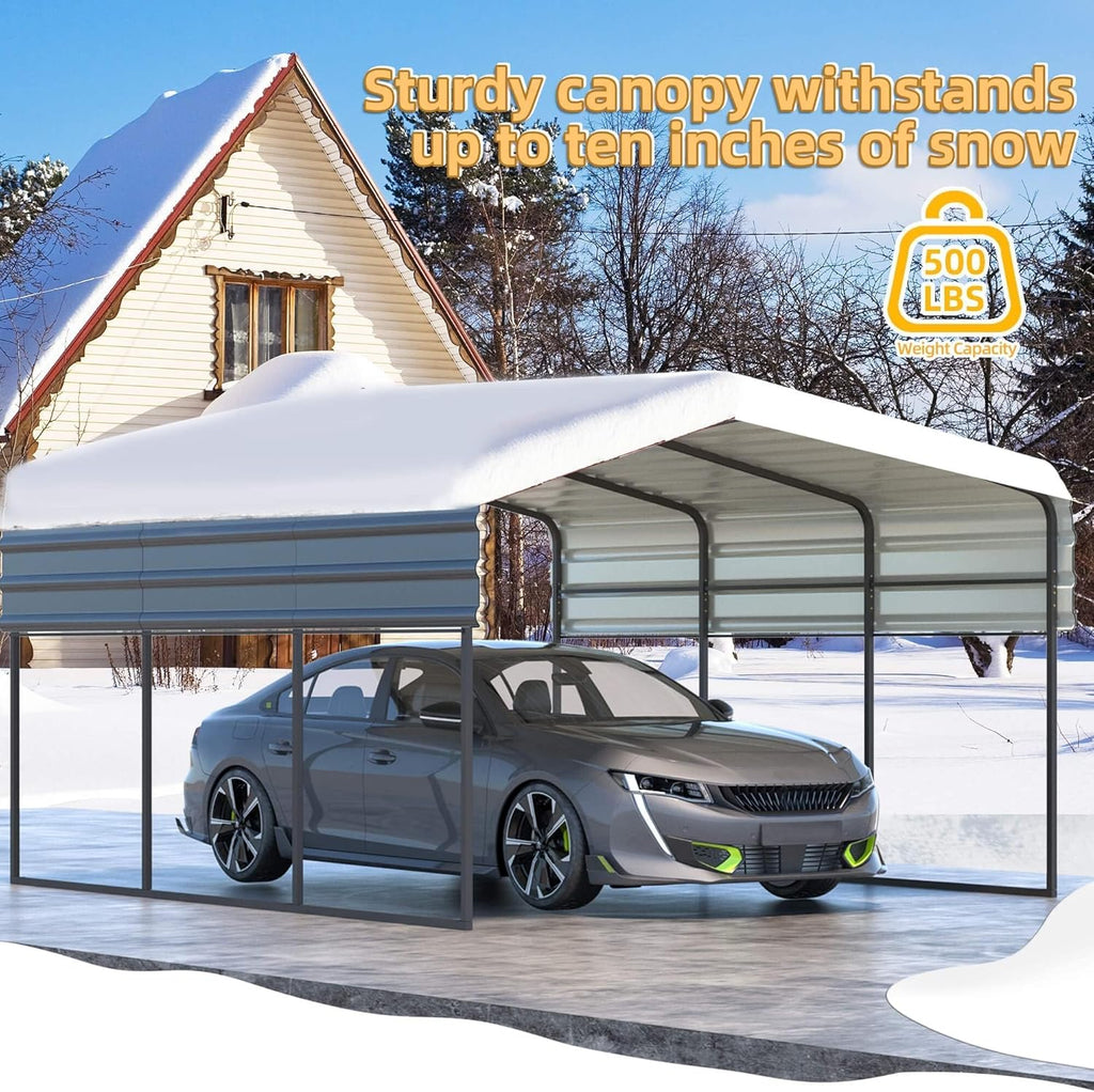Heavy Duty Metal Carport for 2 Car, Boats and Tractors C23765