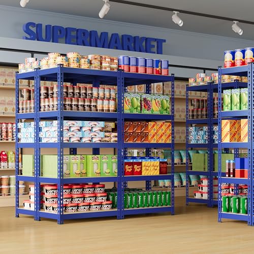 5-Tier Adjustable Metal Shelving Unit for Garage, Pantry, and Warehouse M7734