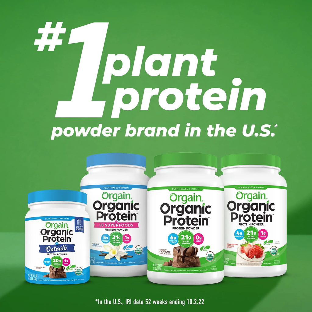 Organic Vegan Protein Powder with Superfoods, Vanilla Bean E14845