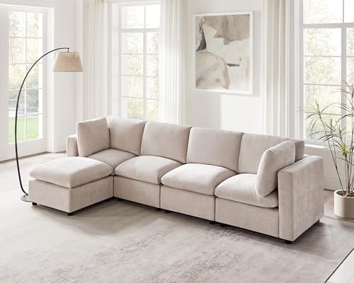 Modular Sectional Sofa with Ottoman for Small Apartments G42700