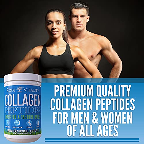 Collagen Peptides Powder - Grass-Fed Hydrolyzed Protein Supplement for Skin, Hair & Nails W65445