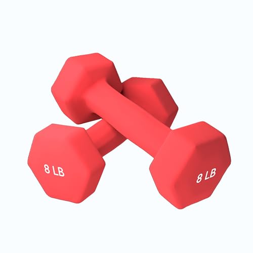 Neoprene Coated Dumbbell Hand Weight Pairs for Home Gym Exercise Z44294