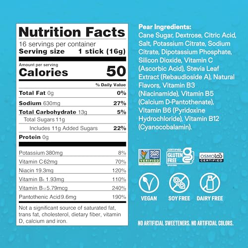 Hydration Multiplier Electrolyte Powder Drink Mix, Lemon Lime, 16 Servings L918917