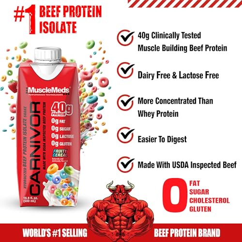 Ready to Drink Protein, Lactose Free, 40g Isolate, Chocolate 16.9 Fl Oz (Pack of 12) B9617