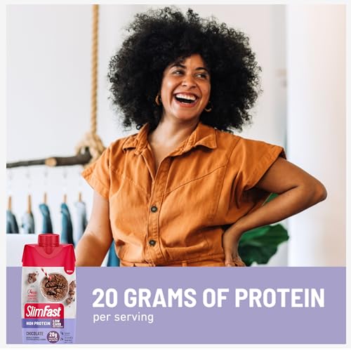 Protein Shake, Chocolate, 20g Protein, Meal Replacement, 12 Count B226310