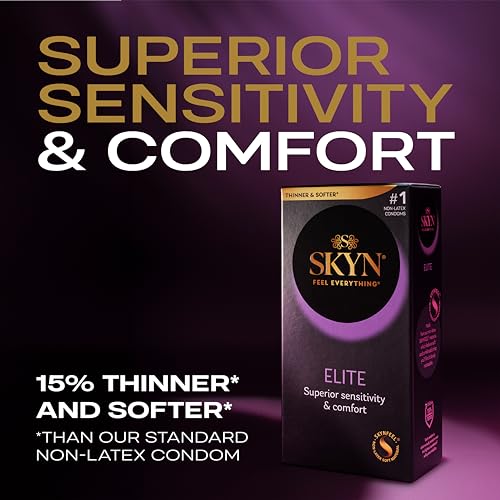 Ultra-Thin Lubricated Latex-Free Condoms, 36 Count E9177