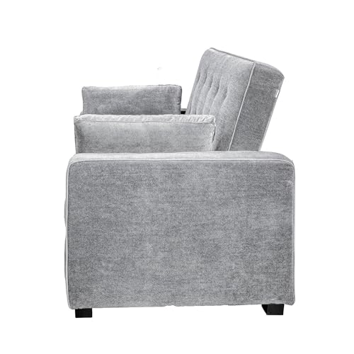 Convertible Sleeper Sofa, Queen Size, Navy Q5867