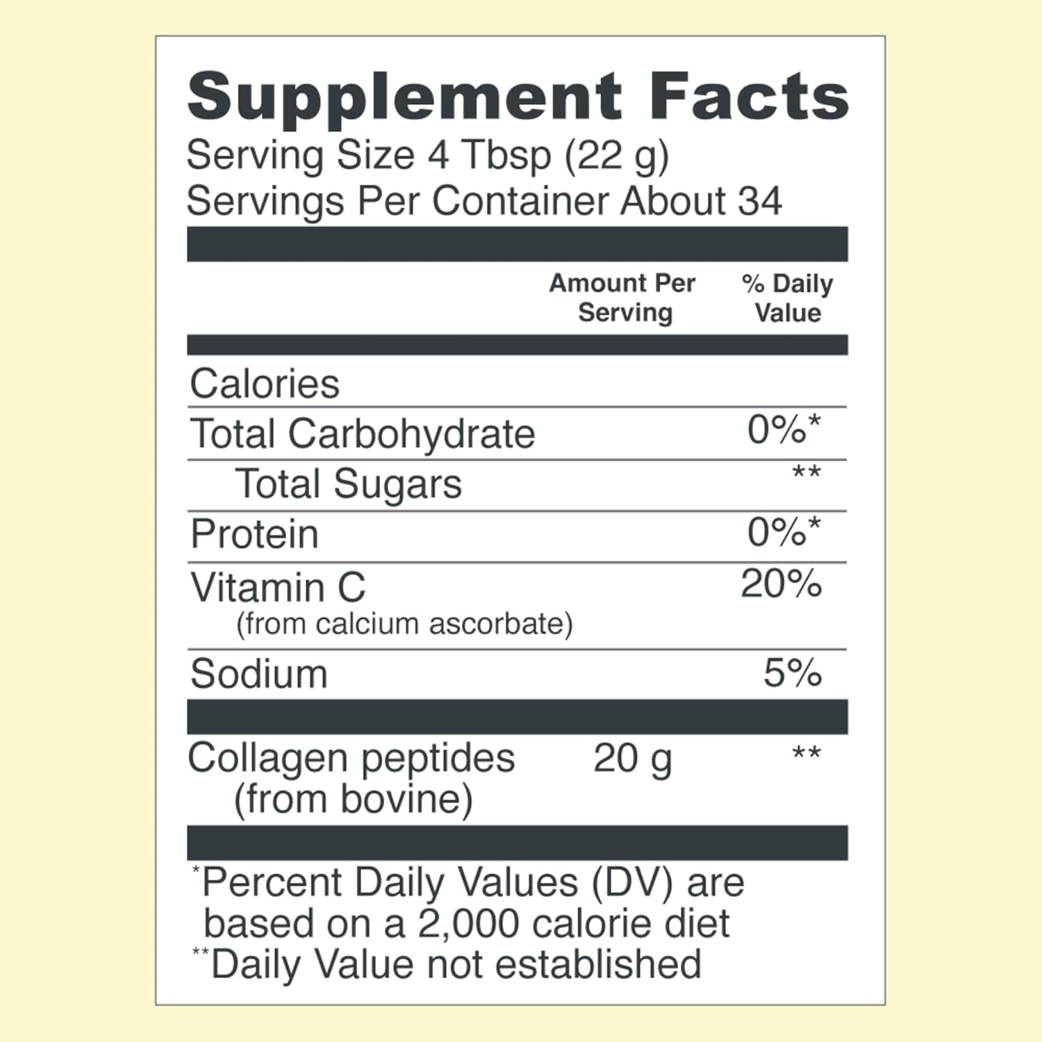Collagen Peptides Powder, Lemon, 26.5 oz D74526