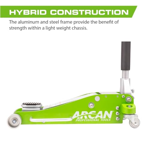 3-Ton Quick Rise Aluminum Floor Jack with Dual Pump Pistons P546655