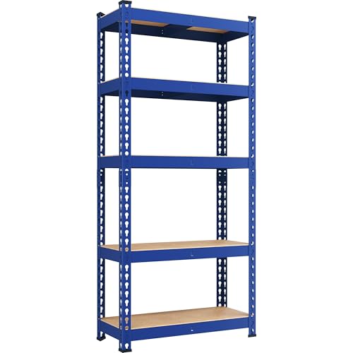 5-Tier Adjustable Metal Shelving Unit for Garage, Pantry, and Warehouse M7734